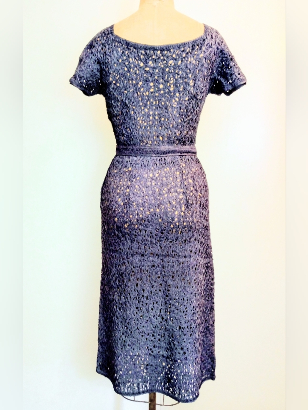 1950's Blue Dress - Picture 4 of 7